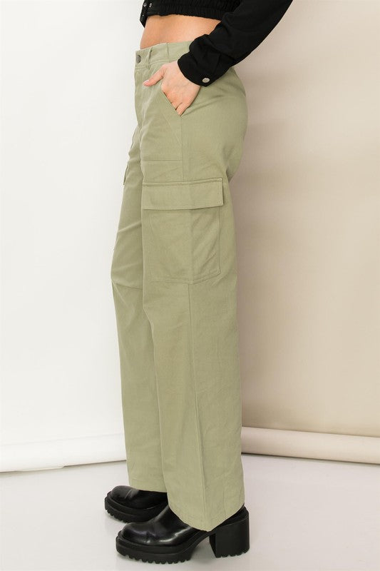 Weekend Chill High Waist Cargo Pants