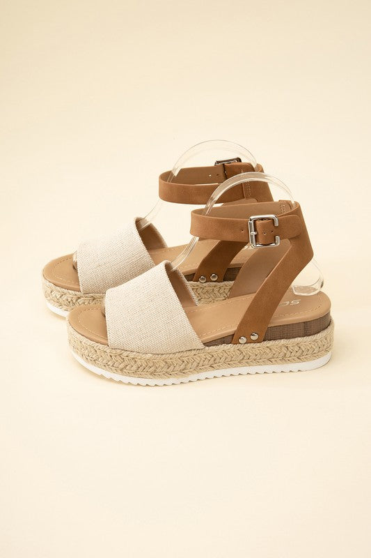 Pearl Espadrille Ankle Strap Sandals