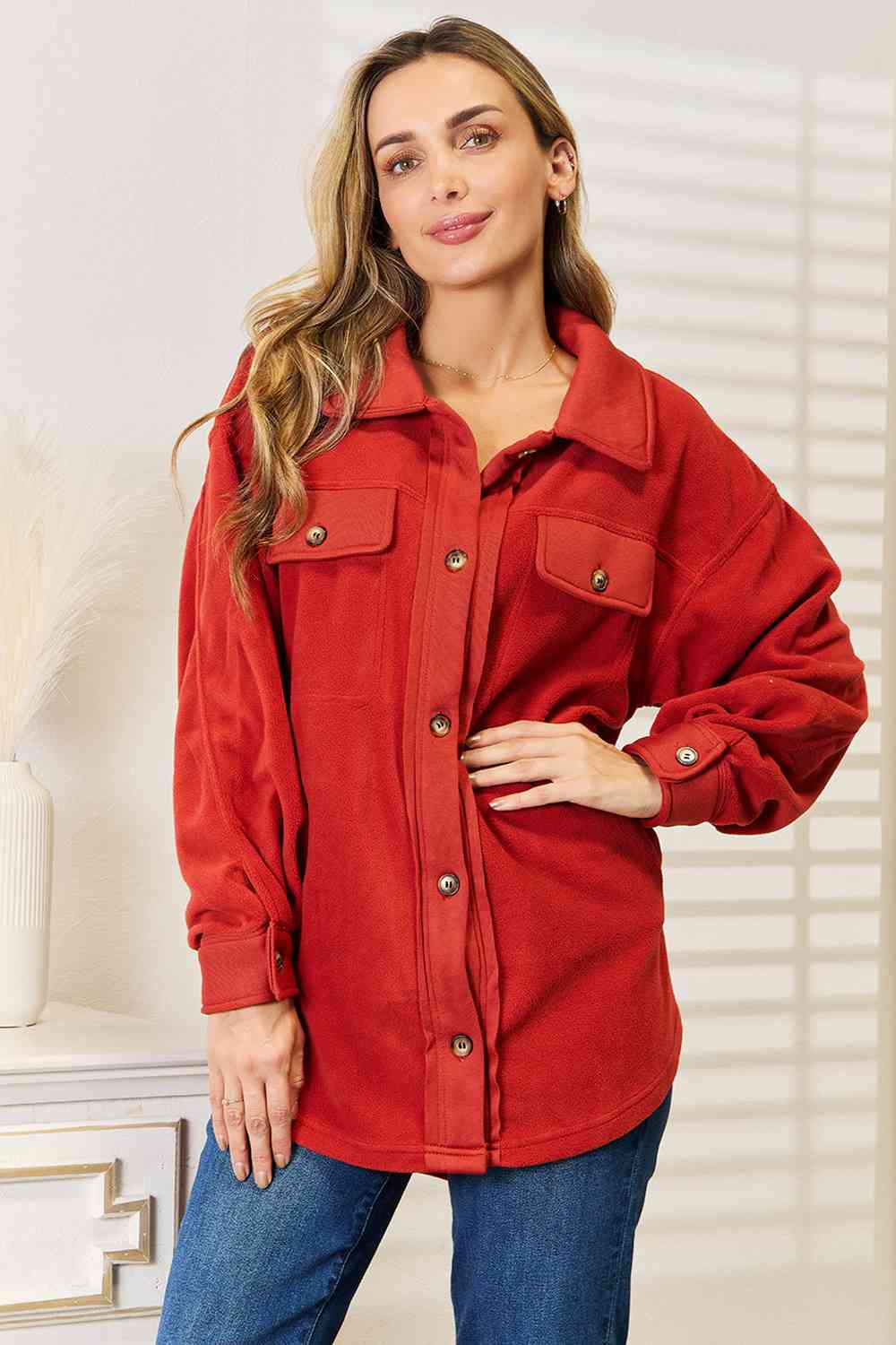 Cozy Gal Button Down Shacket RS