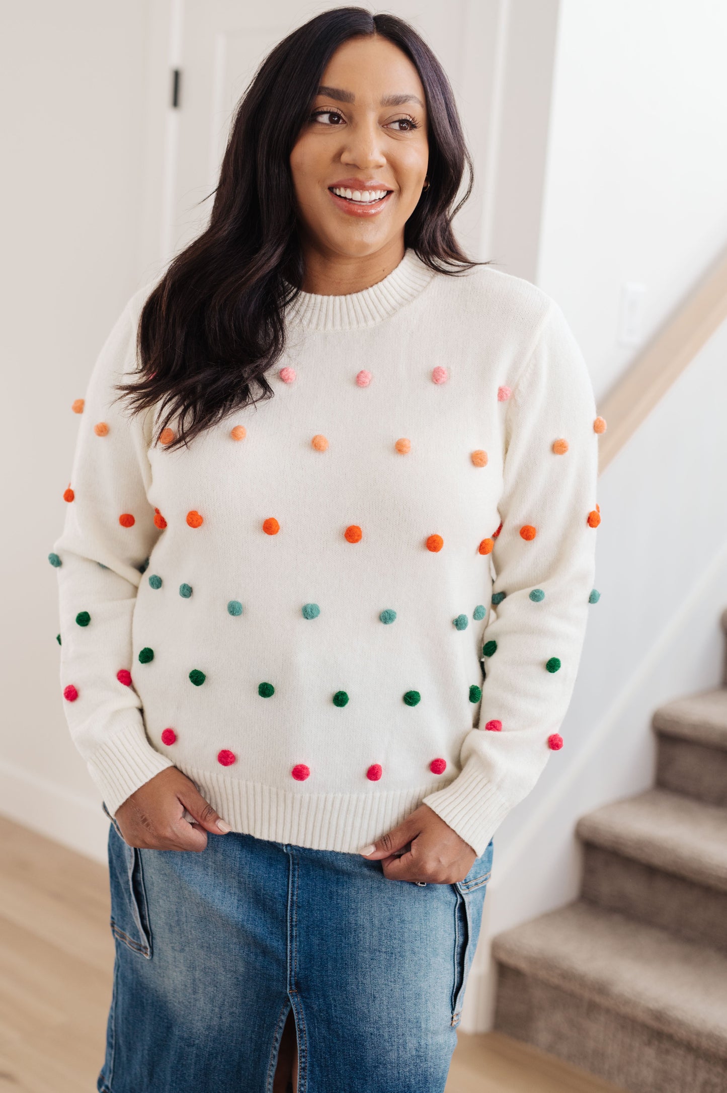 Candy Buttons Sweater