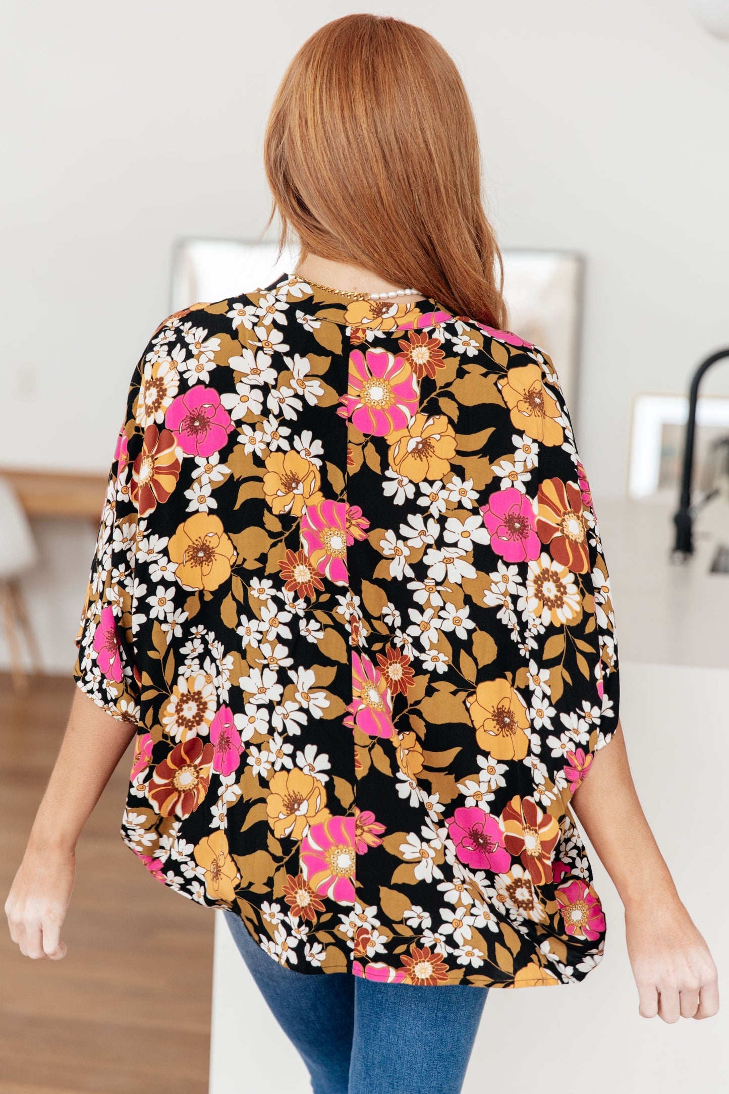 Admina Floral Print Top