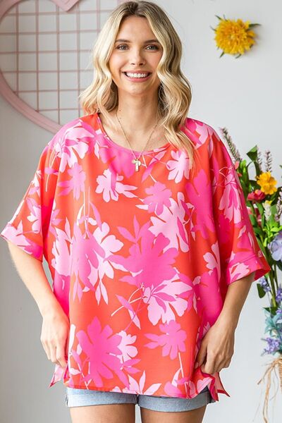 Krisha Round Neck Half Sleeve Blouse